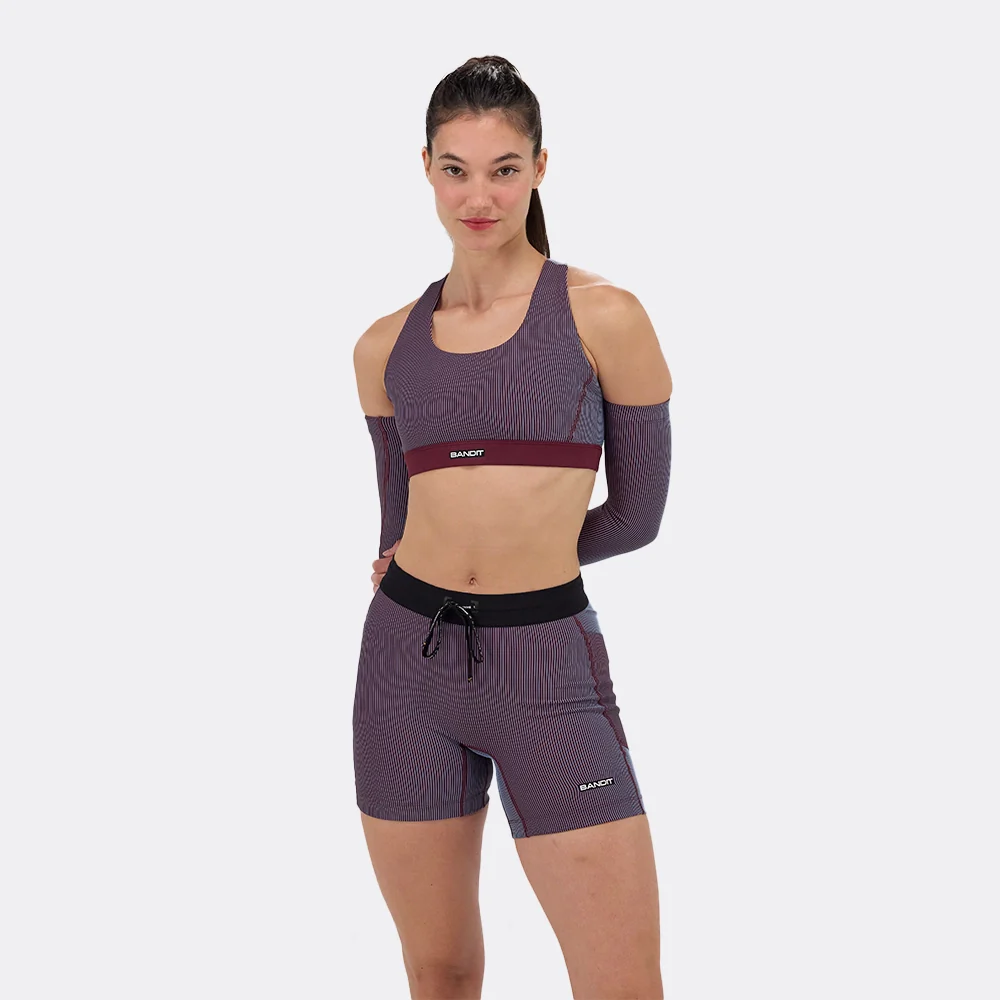 Bandit Striped Cadence™ Scoop Neck Run Bra