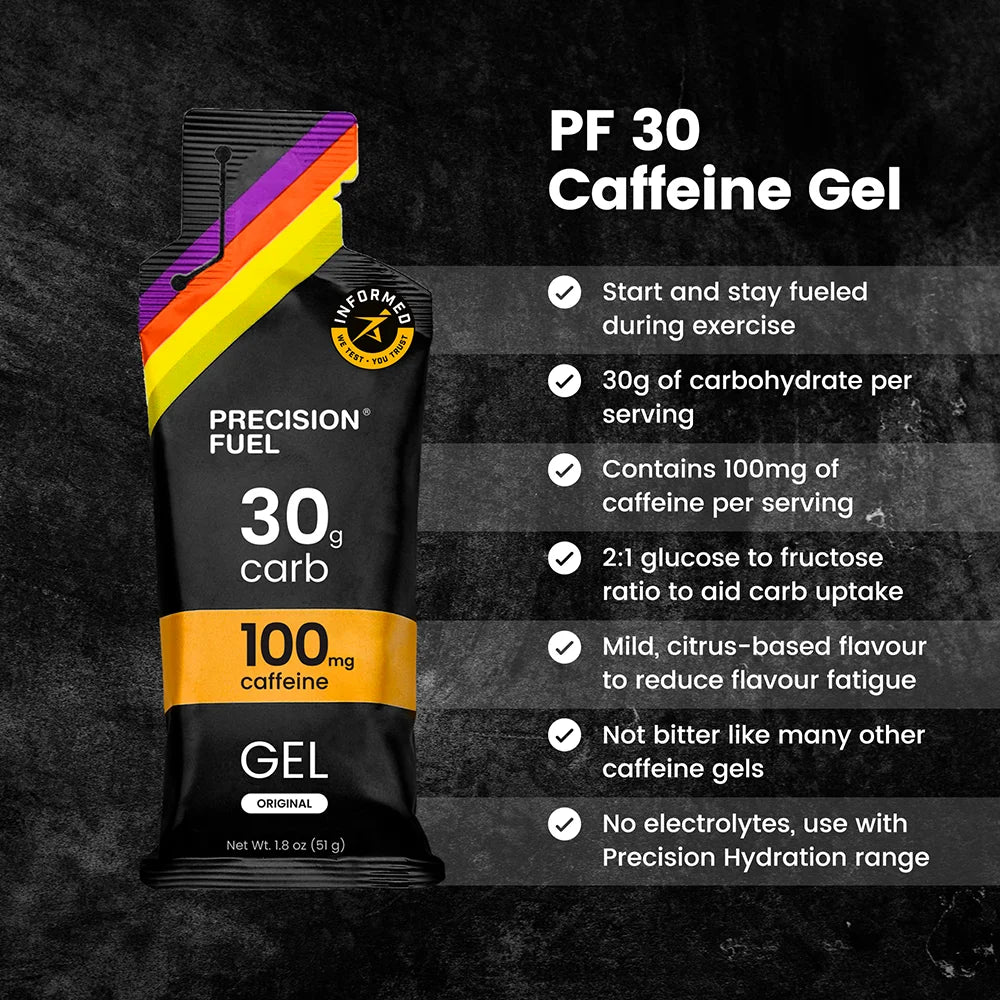 Precision Fuel and Hydration PF30 Gel 100 Caffeine - Image 3